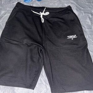 Staple Black Athletic Shorts with Drawstring Comfort